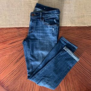 Loft Distressed Relaxed Skinny Jeans - Petite